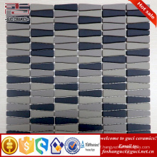 chinese supplier Strip Matte finish home wall crystal glass mosaic tile